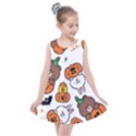 Illustration Pumpkin Bear Bat Bunny Chicken Kids  Summer Dress View1