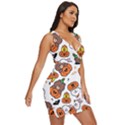 Illustration Pumpkin Bear Bat Bunny Chicken Draped Bodycon Dress View3
