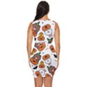 Illustration Pumpkin Bear Bat Bunny Chicken Draped Bodycon Dress View4