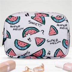 Illustration Watermelon Fruit Sweet Slicee Make Up Pouch (small)