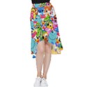 Illustration Cartoon Character Animal Cute Frill Hi Low Chiffon Skirt View1