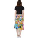 Illustration Cartoon Character Animal Cute Frill Hi Low Chiffon Skirt View2