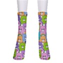 Care Bears Bear Background Cartoon Crew Socks View1