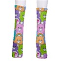 Care Bears Bear Background Cartoon Crew Socks View2