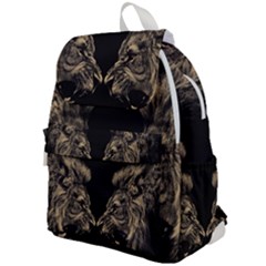 Animalsangry Male Lions Conflict Top Flap Backpack by Jancukart