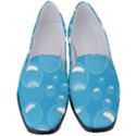 Pattern Blue Bubble Pattern Background Women s Classic Loafer Heels View1
