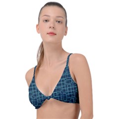 Abstract Illustration Background Rectangles Pattern Knot Up Bikini Top