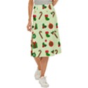 Illustration Festive Background Holiday Background Midi Panel Skirt View1