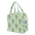 Background Pattern Green Cactus Flora Boxy Hand Bag View2
