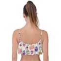 Food Illustration Cupcake Pattern Lollipop Frill Bikini Top View2