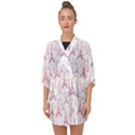 Eiffel Tower Pattern Wallpaper Half Sleeve Chiffon Kimono View1