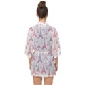 Eiffel Tower Pattern Wallpaper Half Sleeve Chiffon Kimono View2