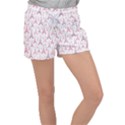 Eiffel Tower Pattern Wallpaper Velour Lounge Shorts View1