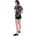 Jungle Sheets Tropical Pattern Open Back Sport Tee View2