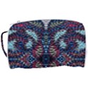 Blue onn burgundy Toiletries Pouch View3