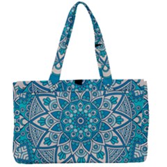 Mandala Blue Canvas Work Bag by zappwaits