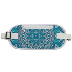 Mandala Blue Rounded Waist Pouch by zappwaits