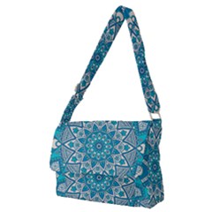 Mandala Blue Full Print Messenger Bag (m) by zappwaits