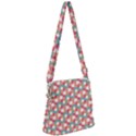 Patchwork Pastel Pattern Art Zipper Messenger Bag View1