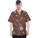 Rabbits, Owls And Cute Little Porcupines  Men s Hawaii Shirt View1