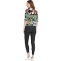 Zoo-animals-peacock-lion-hippo Quarter Sleeve Blouse View2