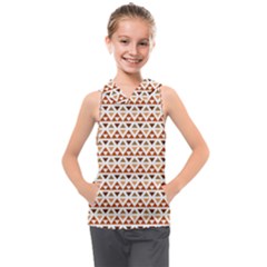 Geometric Tribal Pattern Design Kids  Sleeveless Hoodie