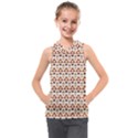 Geometric Tribal Pattern Design Kids  Sleeveless Hoodie View1