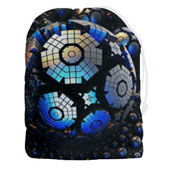 Illustration Tech Galaxy Robot Bot Science Drawstring Pouch (3xl)