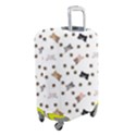 Illustration Cat Paw Background Pattern Cute Luggage Cover (Small) View2