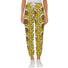 Minimalist Circles  Cropped Drawstring Pants