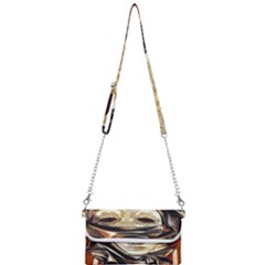Artistic Venetian Mask Mini Crossbody Handbag