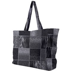 Gray Animal Print Simple Shoulder Bag
