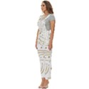 Illustration Pattern Seamless Golden 3d Women s Pinafore Overalls Jumpsuit View2