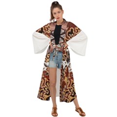 Im Fourth Dimension Colour 72 Maxi Kimono