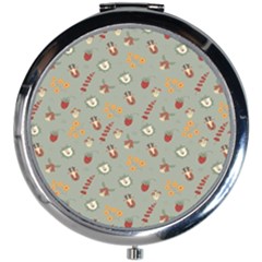 Wild Forest Friends  Mini Round Mirror