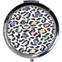 Jaguar spots colorful Mini Round Mirror View1