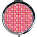 Little Flowers Garden   Mini Round Mirror View1
