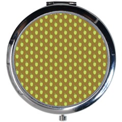All The Green Apples Mini Round Mirror