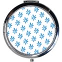 Little Blue Daisies  Mini Round Mirror View1
