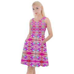 Aurorasaurus Knee Length Skater Dress With Pockets by Thespacecampers