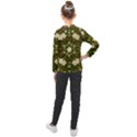 Flower Power And Big Porcelainflowers In Blooming Style Kids  Long Mesh Tee View2