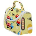 Seamless pattern vector industrial vehicle cartoon Satchel Handbag View1