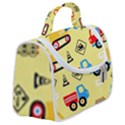 Seamless pattern vector industrial vehicle cartoon Satchel Handbag View2