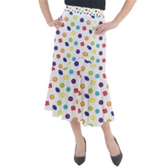 Chakras Cakra Yoga Symbol Template Midi Mermaid Skirt