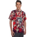 Mirror Fractal Men s Polo Tee View1