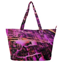Mirror Fractal Full Print Shoulder Bag