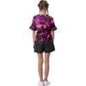 Mirror Fractal Kids  V-Neck Horn Sleeve Blouse View2