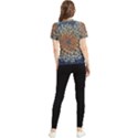 Mirror Fractal Women s Short Sleeve Rash Guard View2