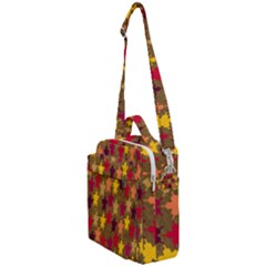 Abstract-flower Gold Crossbody Day Bag by nateshop