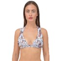 Coffee Coffeemania Caffeine Double Strap Halter Bikini Top View1